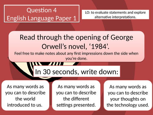 AQA Language Paper 1 - Question 4