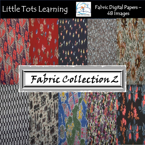 Fabric Digital Papers - Fabric Pattern - Commercial Use - Collection 2