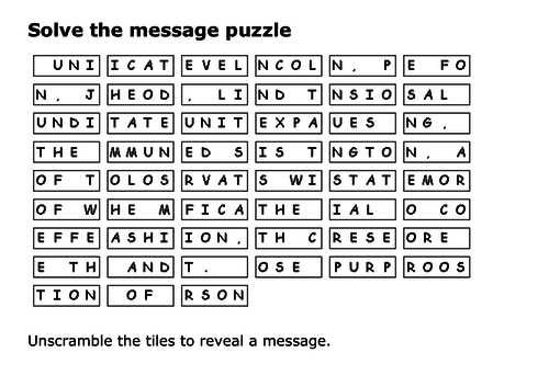 Solve the message puzzle about Mount Rushmore