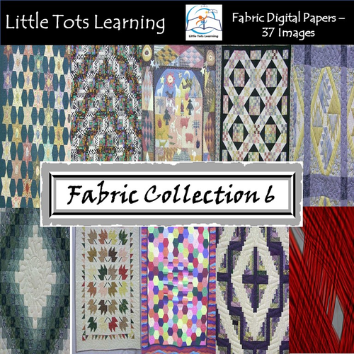 Fabric Digital Papers - Fabric Pattern- Commercial Use - Collection 6