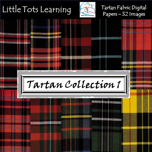 Tartan Plaid Digital Papers - Tartan Backgrounds - Collection 1