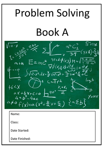 maths problem solving booklet