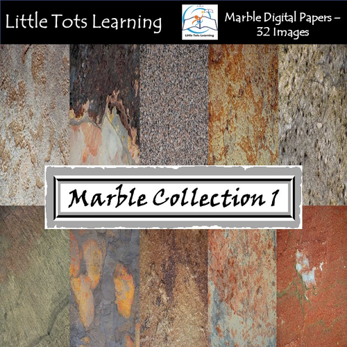 Marble Digital Papers 1 - Marble Backgrounds - Commercial Use