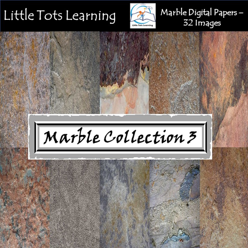 Marble Digital Papers 3 - Marble Backgrounds - Commercial Use