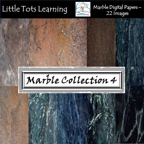 Marble Digital Papers 4 - Marble Backgrounds - Commercial Use