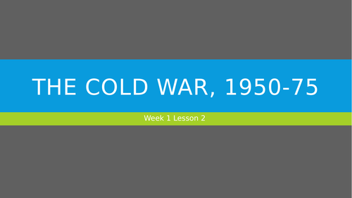 IGCSE History - Cold War Case Studies