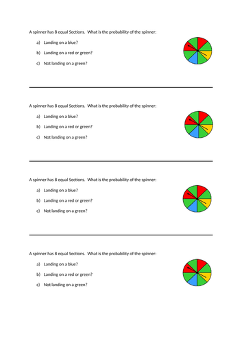 Probability Bell Activity Starter