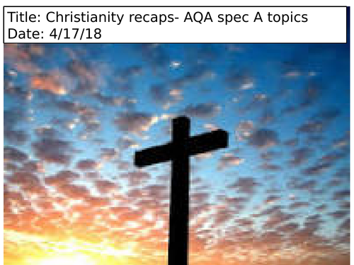 Religious Education- Beliefs- aqa revision (9-)