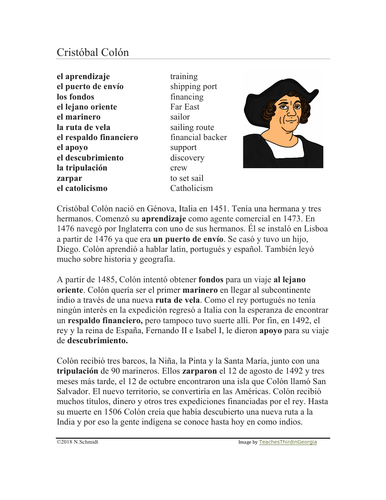 Cristobal Colón Biografía - Biography of Christopher Columbus