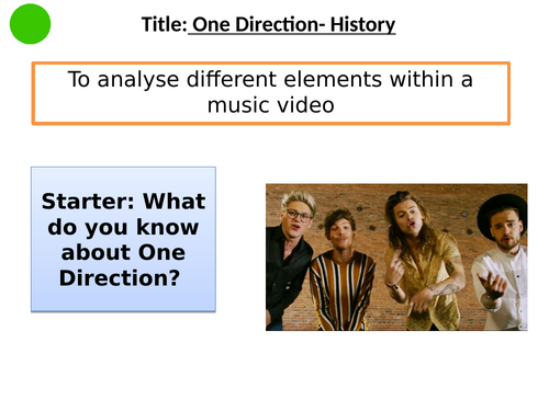 One Direction AQA GCSE CSP study