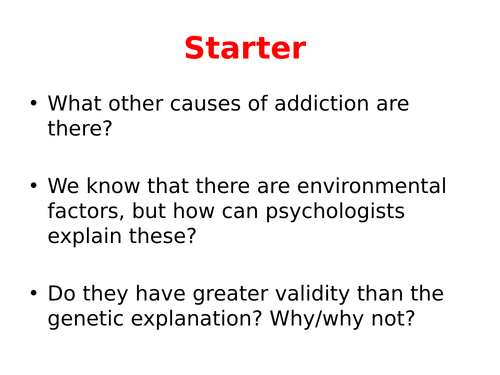 Learning theory of addiction-Edexcel GCSE  9-1 Psychology
