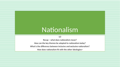 Nationalism | Teaching Resources
