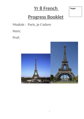 Studio 2 Module 2 Paris translation and writing skillls booklet