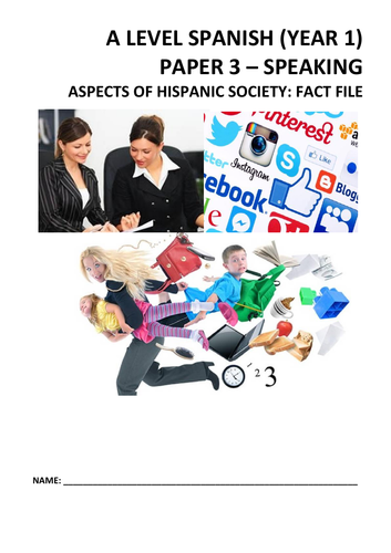 Spanish A Level: Year 1 fact file (Aspects of Hispanic society, Artistic culture Hispanic World)