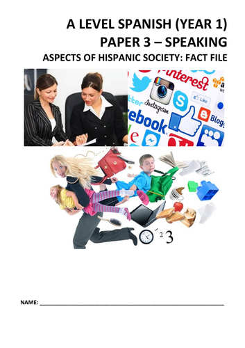 New Spanish A Level: Year 1 fact file (Aspects of Hispanic society, Artistic culture Hispanic World)
