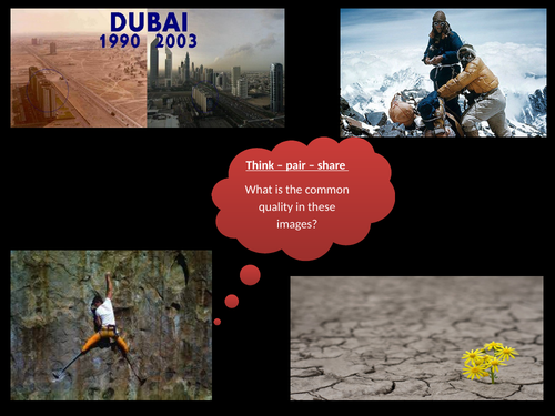 Resilience - analysis of speech and writing a speech with success criteria