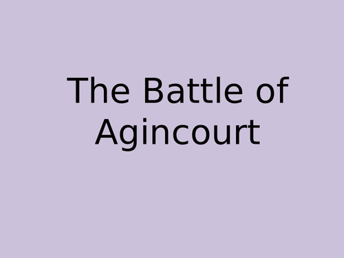 Battle of Agincourt