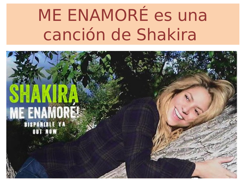 SHAKIRA ME ENAMORE SONG PRESENTATION