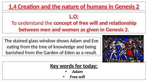 AQA B GCSE- 1.4 - Creation and the nature of humans in Genesis 2