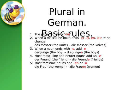 Plural in German