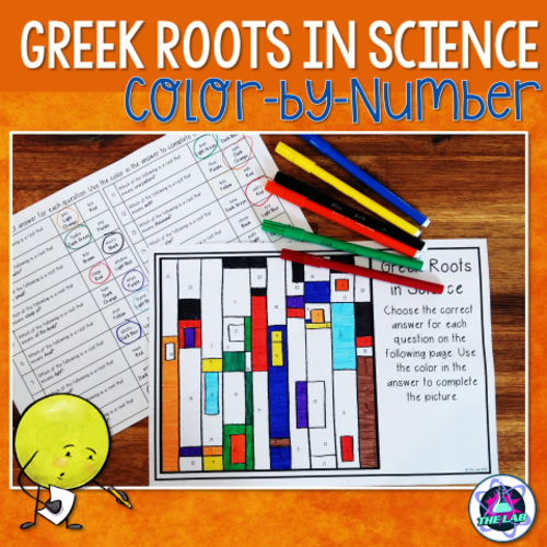 Greek Roots in Science Colour-by-Number Activity