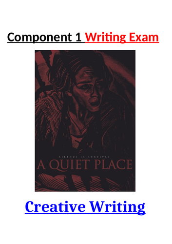 EDUQAS Paper 1 and Paper 2 WRITING exam Revision Packs - GCSE English Language