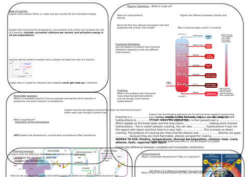 Aqa Trilogy Chemistry Paper 2 Revision Teaching Resources 3359