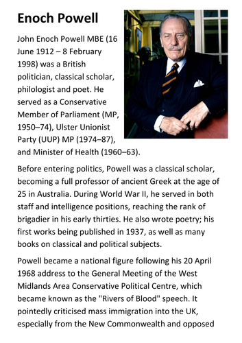 Enoch Powell Handout