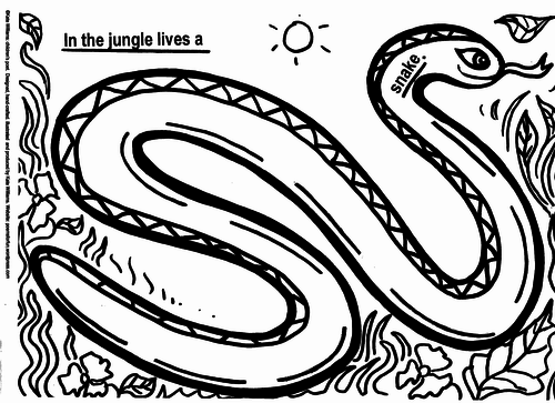 Snake Picture Poem Frame, Yr 2