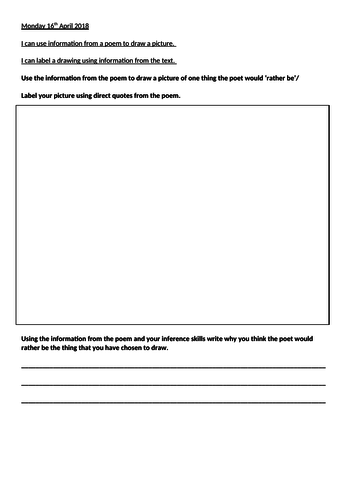 Poetry guided reading plan and resources