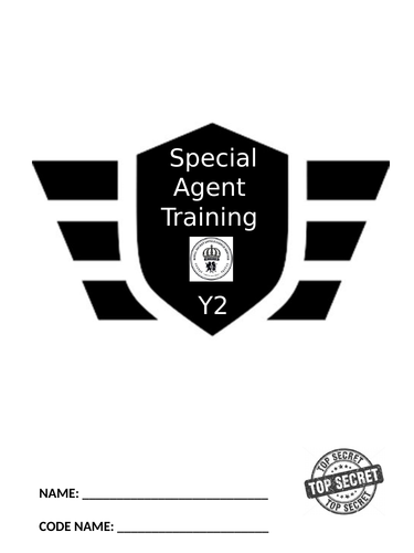 Special Agent Training badge templates, cover page, application and certificates for Year 2 (SATS!)