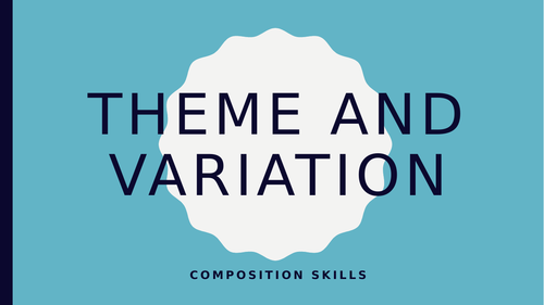 Theme and Variation: Pachelbel's Canon