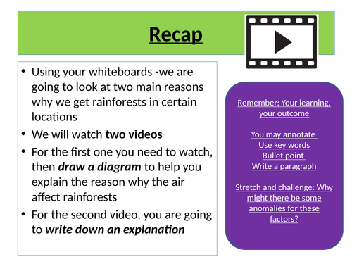 Tropical rainforests - Lesson 2 - Rain-forest climates