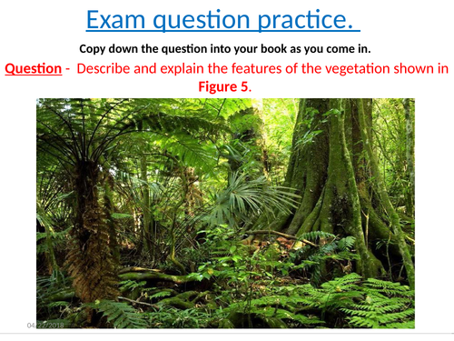 Tropical rainforest - lesson 5 - Changing rates of deforestation