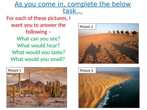 Hot Deserts - Lesson 2 - Desert Climates - AQA GCSE