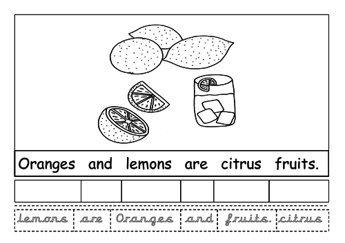 Food Sentence Boards