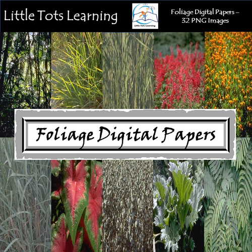 Foliage Digital Papers - Commercial Use - Pack 3