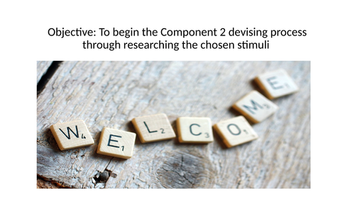 AQA Drama devising Powerpoint