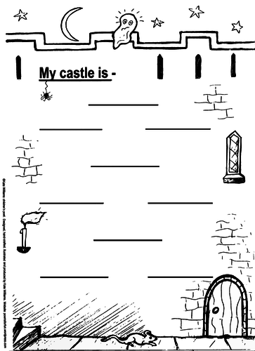 My Castle + Castle Character Poetry Frames (KS1) - graded