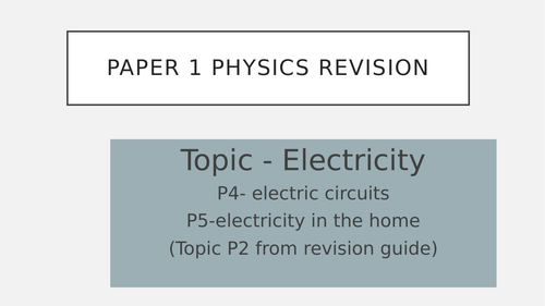 AQA physics revision