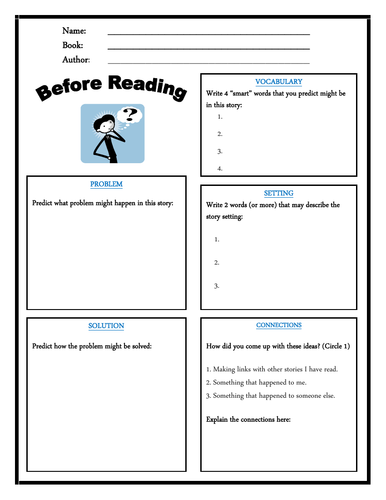 Guided Reading Before After Reading Fiction Teaching Resources