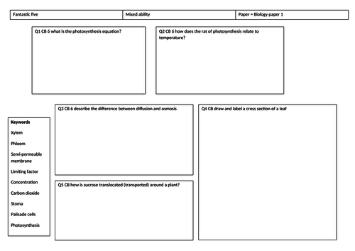 CB6 mini assessments