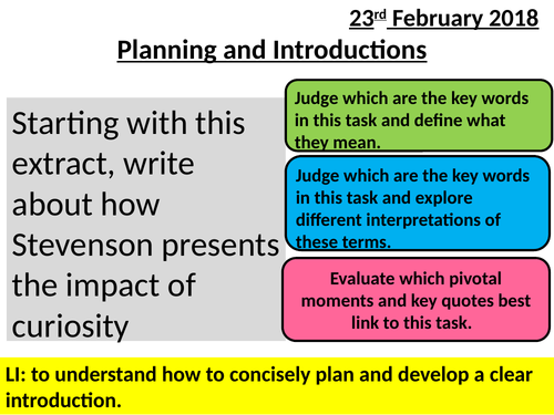 Jekyll and Hyde - AQA English Literature - Skills Revision