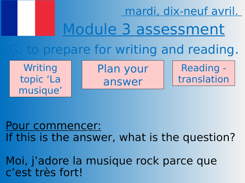 French studio 2 end of module 3 assessment