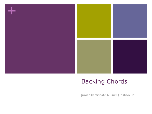 Junior Certificate Music Backing Chords