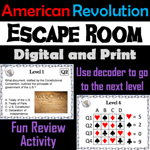 American Revolution Escape Room