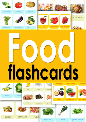 Food flashcards.