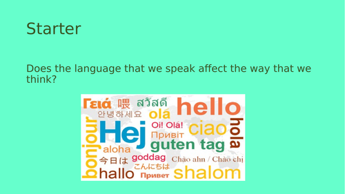 AQA GCSE Psychology (New Spec) - Language, Thought & Communication