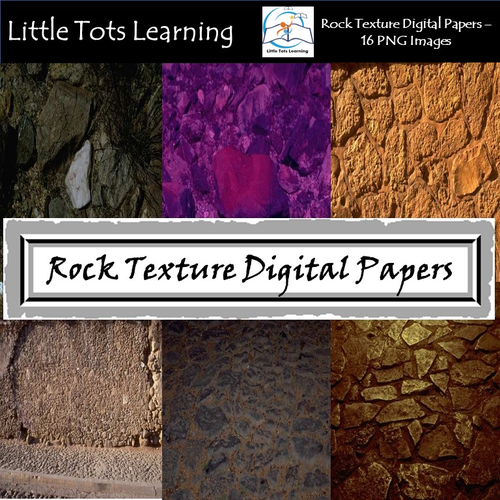 Rock Texture Digital Papers - Commercial Use - Pack 2