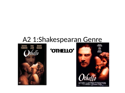 Othello A2 Assessmnet objectives